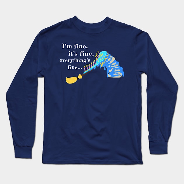 It's Fine Long Sleeve T-Shirt by audistry